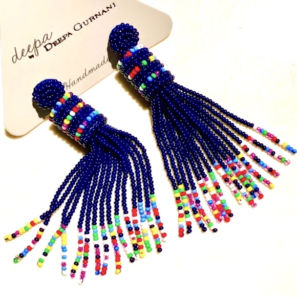 NWT Deepa Gurnani Beaded Confetti Chandeliers